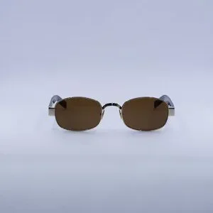 ?️ New Saint Laurent SL706 001 Sunglasses - Light Gold Frame, Nicotine Lenses Saint Laurent | Accessories | New Saint Laurent Sl76 00  main image 2